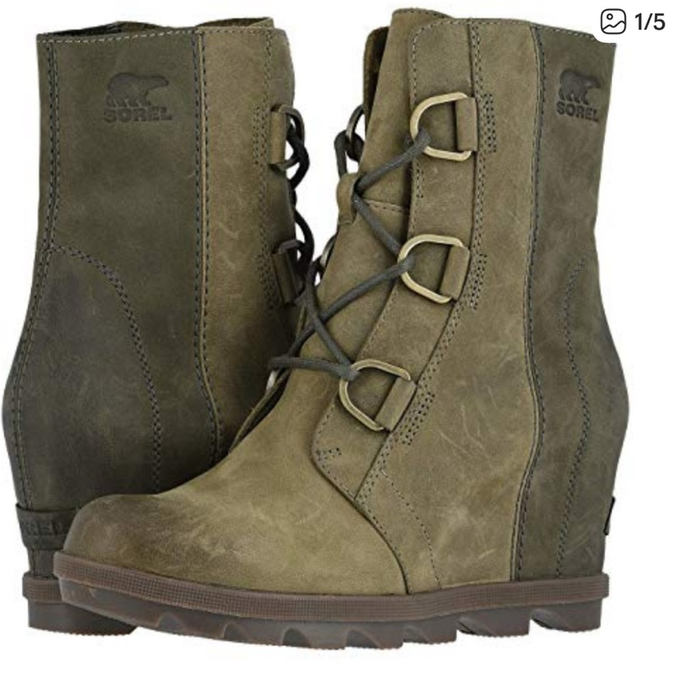 Sorel Women's Khaki Lace-Up Boots